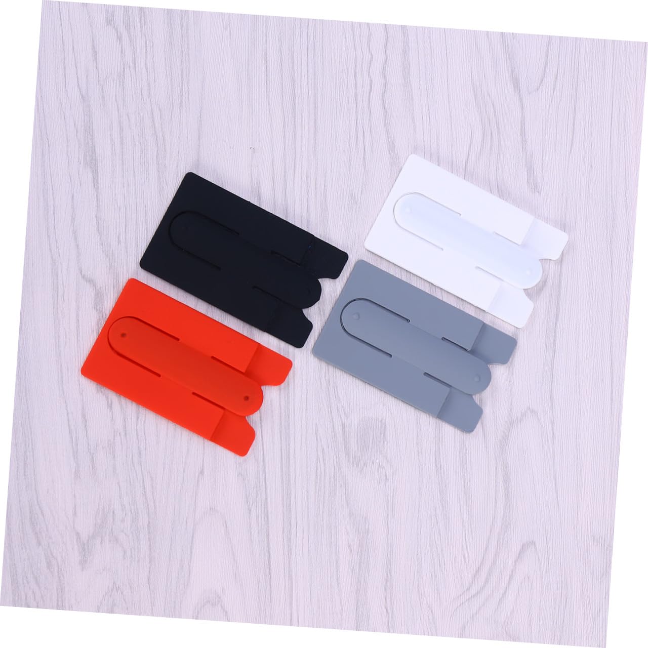 Artibetter 9pezzi Supporto Silicone Per Smartphone Con Portacarte Da Grigio Portafoglio Per Id Carte Di Credito e Contanti Con Base Stabilizzante Per Migliori Esperienze Di Visione