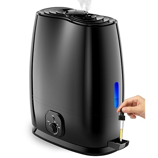 Everlasting Comfort 6L Humidifiers for Bedroom, Quiet 50HR Runtime No-Filter Supersized Cool Mist Humidifier Large Room for Whole House, Plants, Baby Nursery, Allergies, Dry Skin, Congestion, Indoor