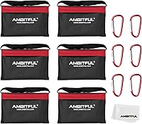 Vista 7 de AMBITFUL Juego de bolsa de arena resistente, para estudio de fotografía, escenario, película, alforja para soportes de luz, brazos y trípodes