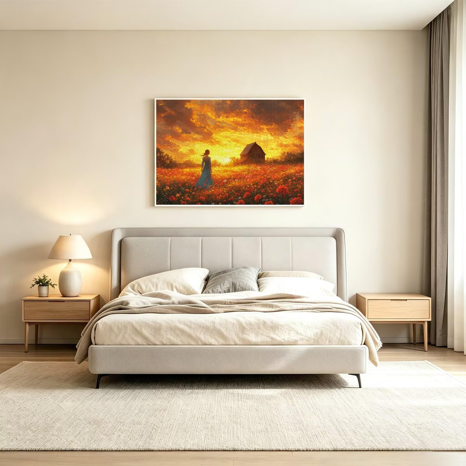 Puzzle 4000 Pieces Coucher de Soleil Puzzle Adulte 141x87cm, Fille, n-449