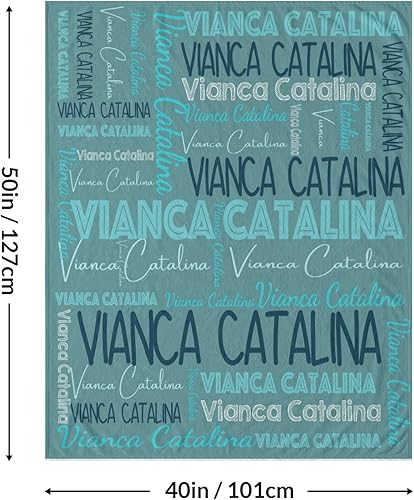 Miniatura 154 de Dr.TOUGH Mantas personalizadas para niños y adultos, manta personalizada con nombre para niños, manta con monograma con nombres personalizados