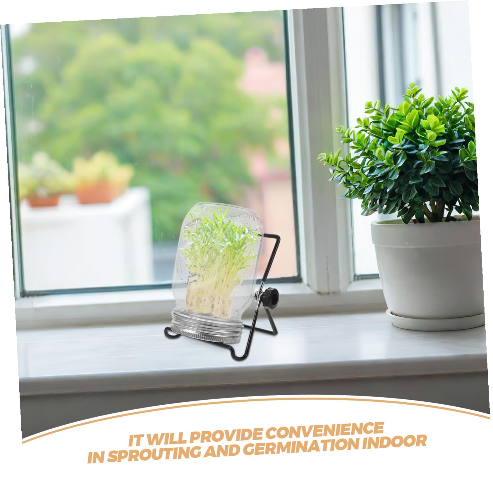 BESTonZON 2ensembles Kit De Germination avec Couvercles Passoire Et Support pour Micro-pousses Bocal De Germination