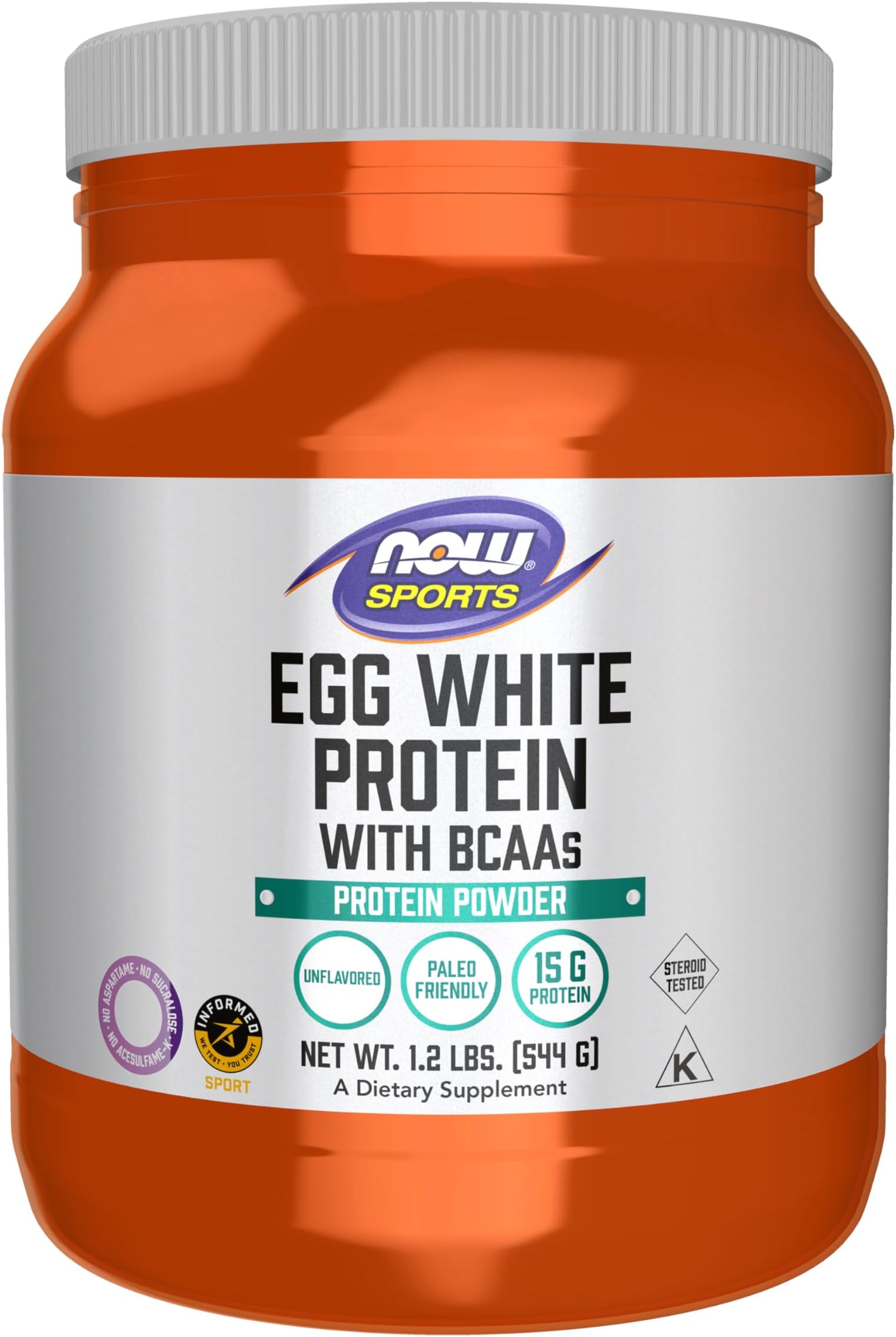 Now Foods - Eggwhite Protein Pure 1.2 Lbs.