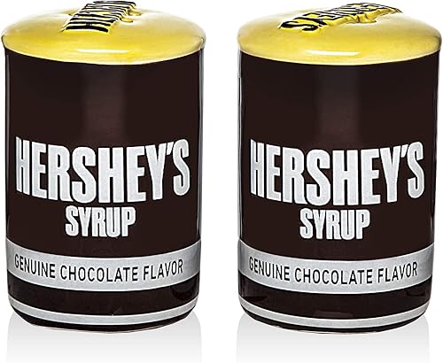 Hershey's Syrup Vintage - Juego de salero y pimentero