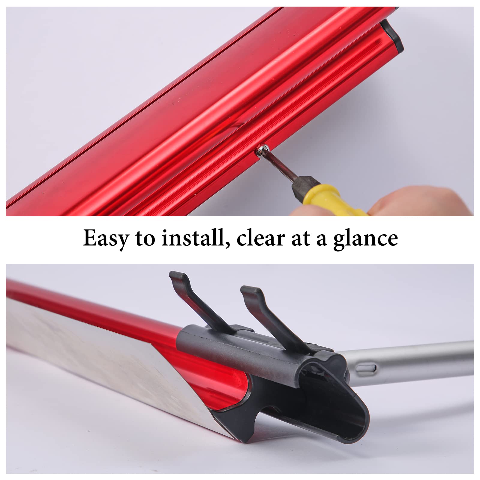 Drywall Skimming Blade Set 16" Blades x2 + 24" Blades x2 + Semi-Circular Blade + 37"-67" Extension Handle + Holder Pro-Grade Stainless Steel Sturdy and Durable