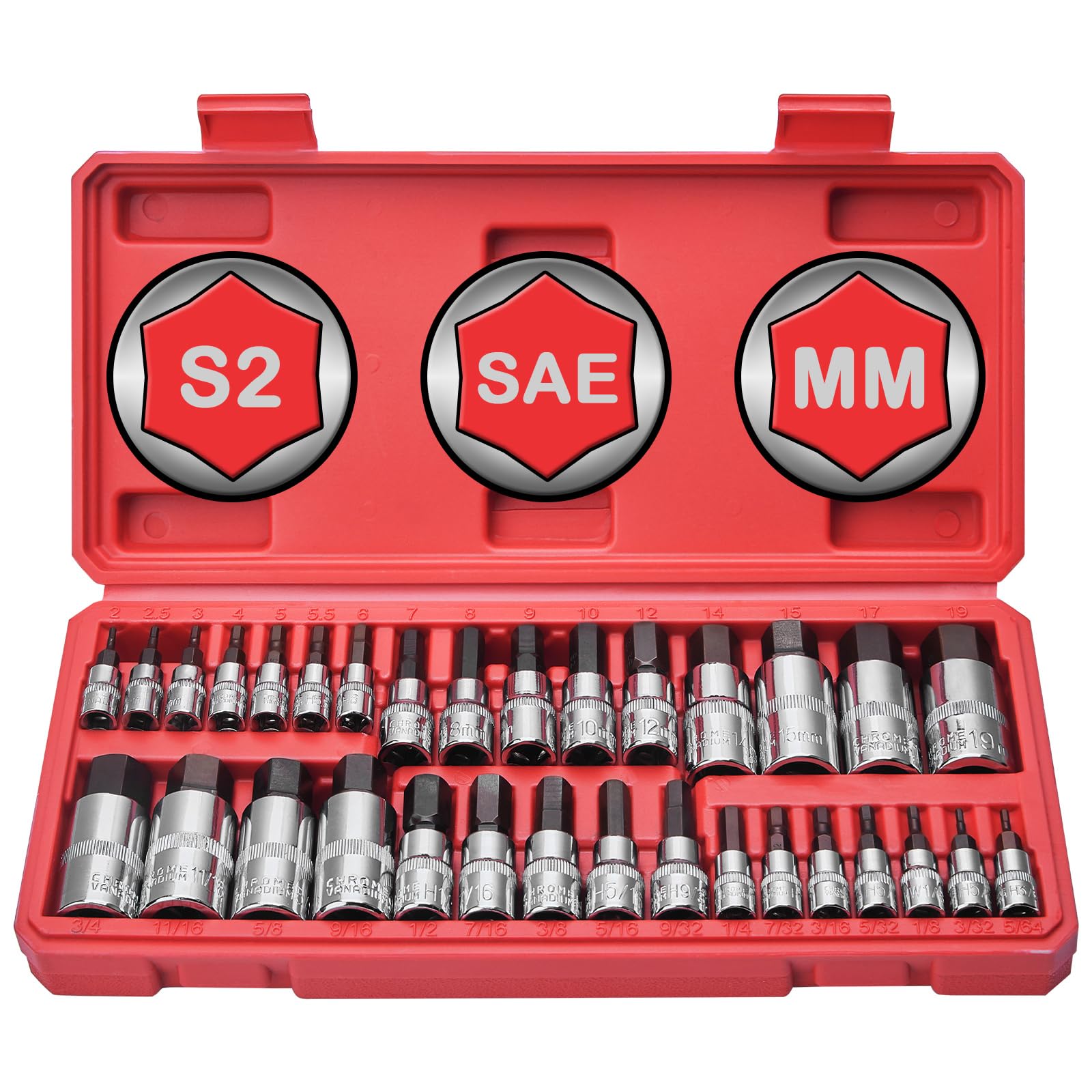 Allen Tools Socket Set Snapklik.com : Master Hex Bit Socket Set 32-Piece, Allen Socket Set, 1/ ...