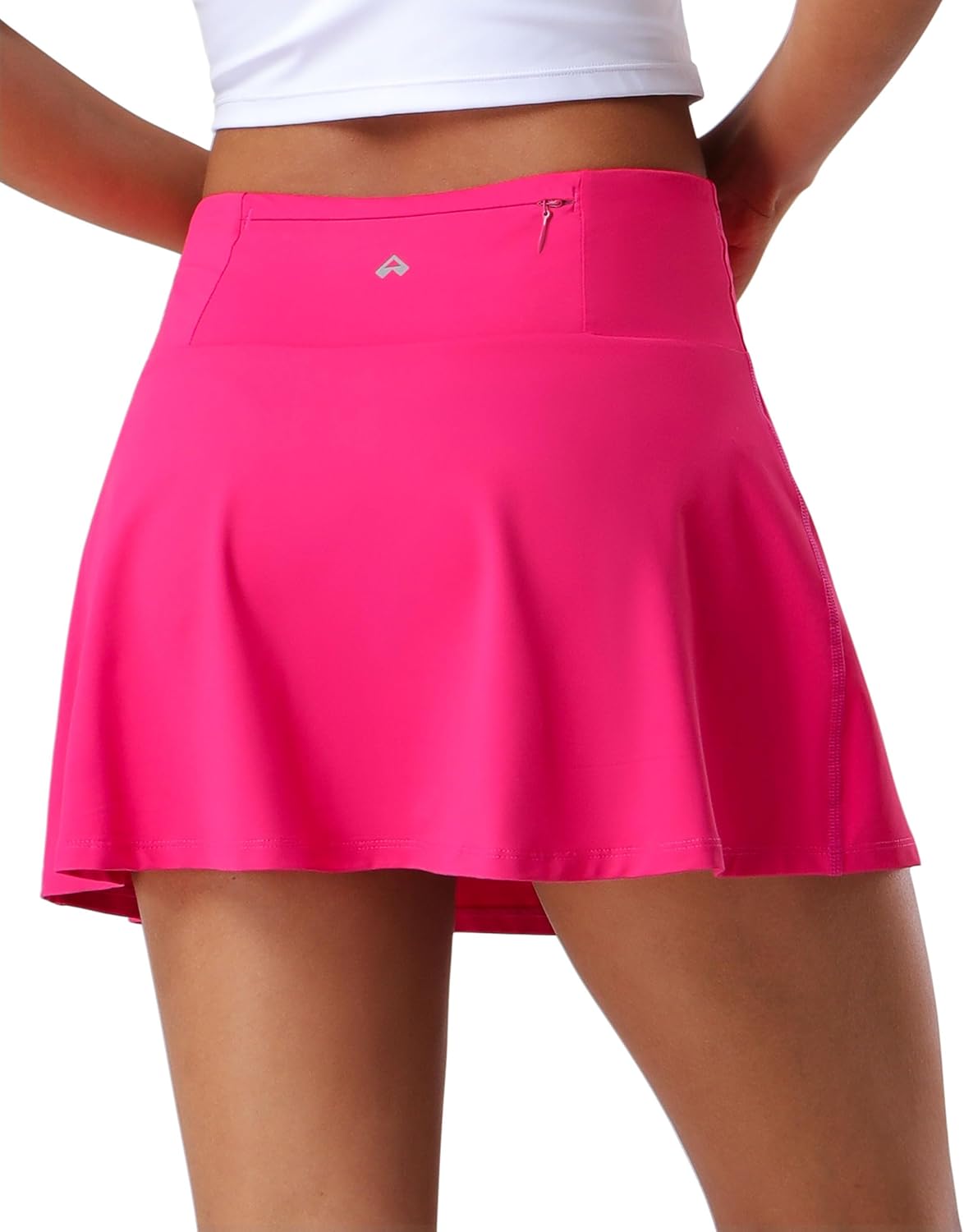 Pioneer Camp Women's 14" Tennis Skirts High Waisted Athletic Golf Skort with Shorts 3 Pockets for Pickleball Workout Running