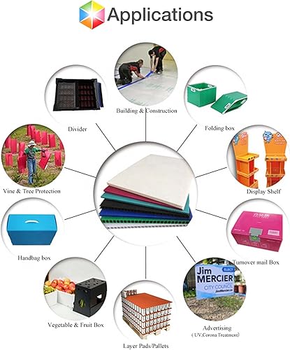 Miniatura 2 de Paquete de 24 unidades de plástico corrugado opaco ultra suave de 24 x 18 pulgadas de 0.157 in