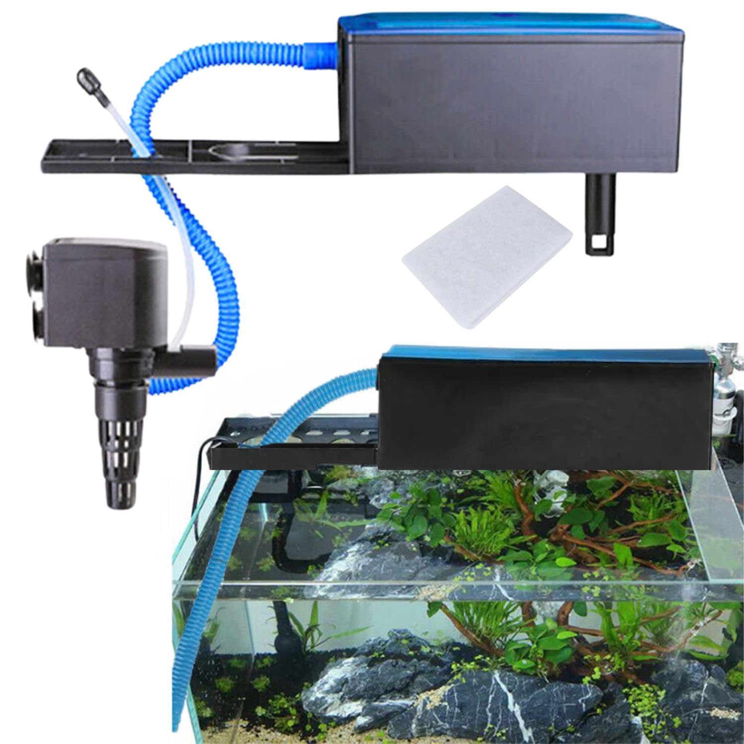 VAYINATO Sobo Wp-880F | 15W | 650L/Hr 3 In 1 Multi Functions Aquarium Top Filter With Free 1 Feet Sponge (Suits 25 Cm - 38 Cm Aquarium Fish Tank) By Petzlifeworld (B0D9LJXMFP) Amazon Price History, Amazon Price Tracker