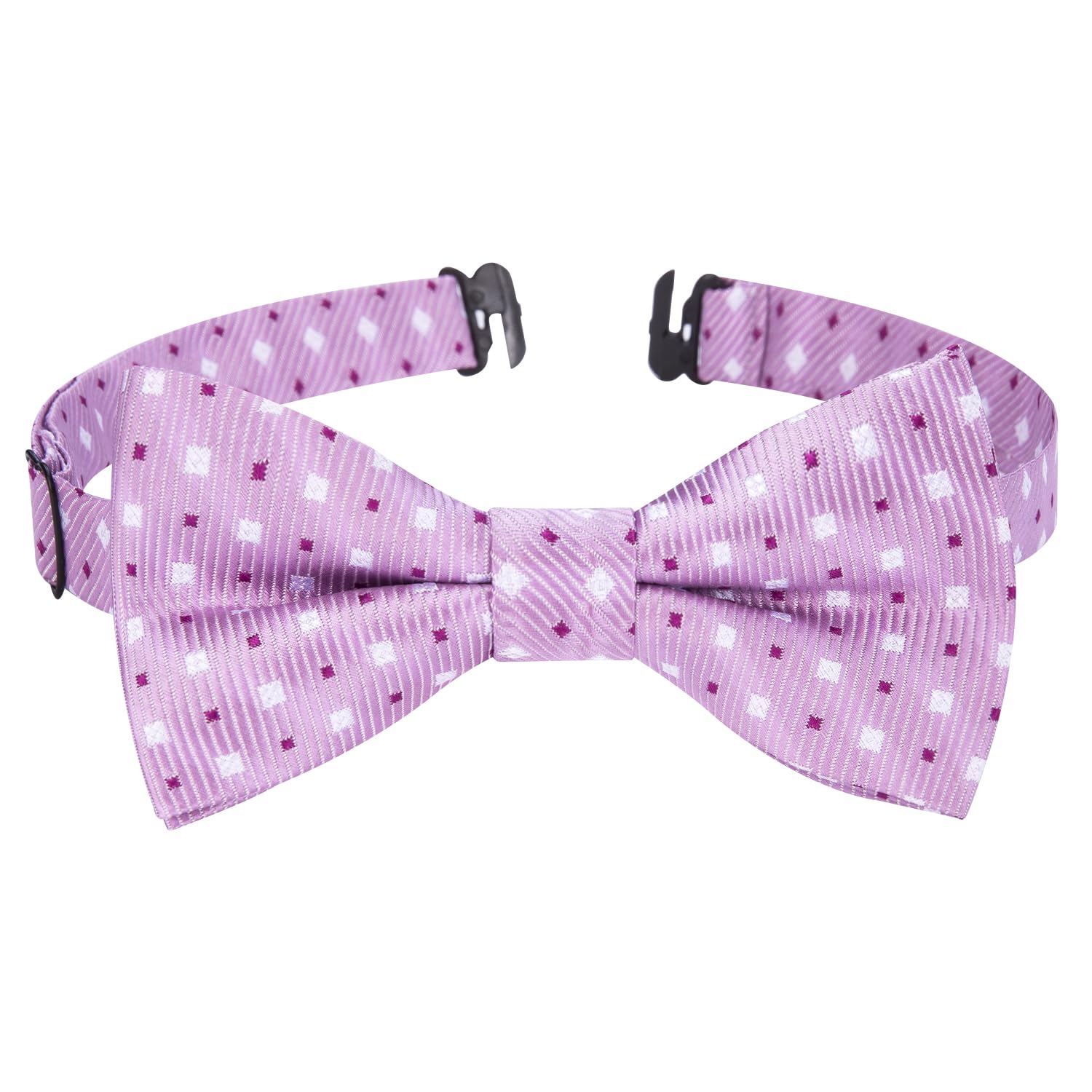HISDERN Bow Ties for Boys Pre Tied Toddler Bow Tie Adjustable Kids Bowties Clip On Fun Patterned Bowties for Wedding Party