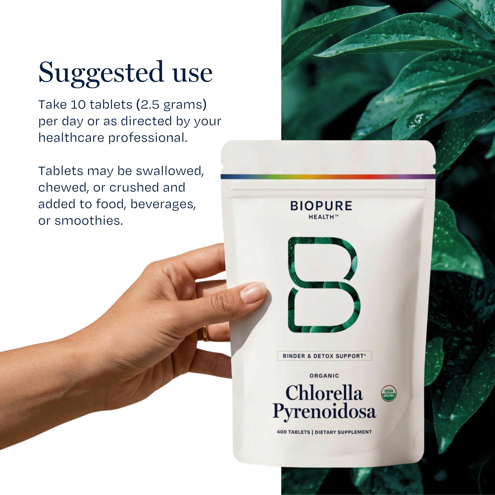 Biopure Health Chlorella Pyrenoidosa | Cleansing Support | 400 Tablets — Amazon image 8