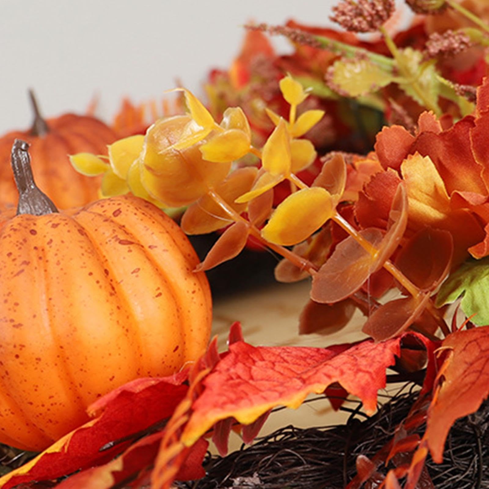 Herbst Türkranz 46 cm künstliche saisonale handgefertigte Dekoration
