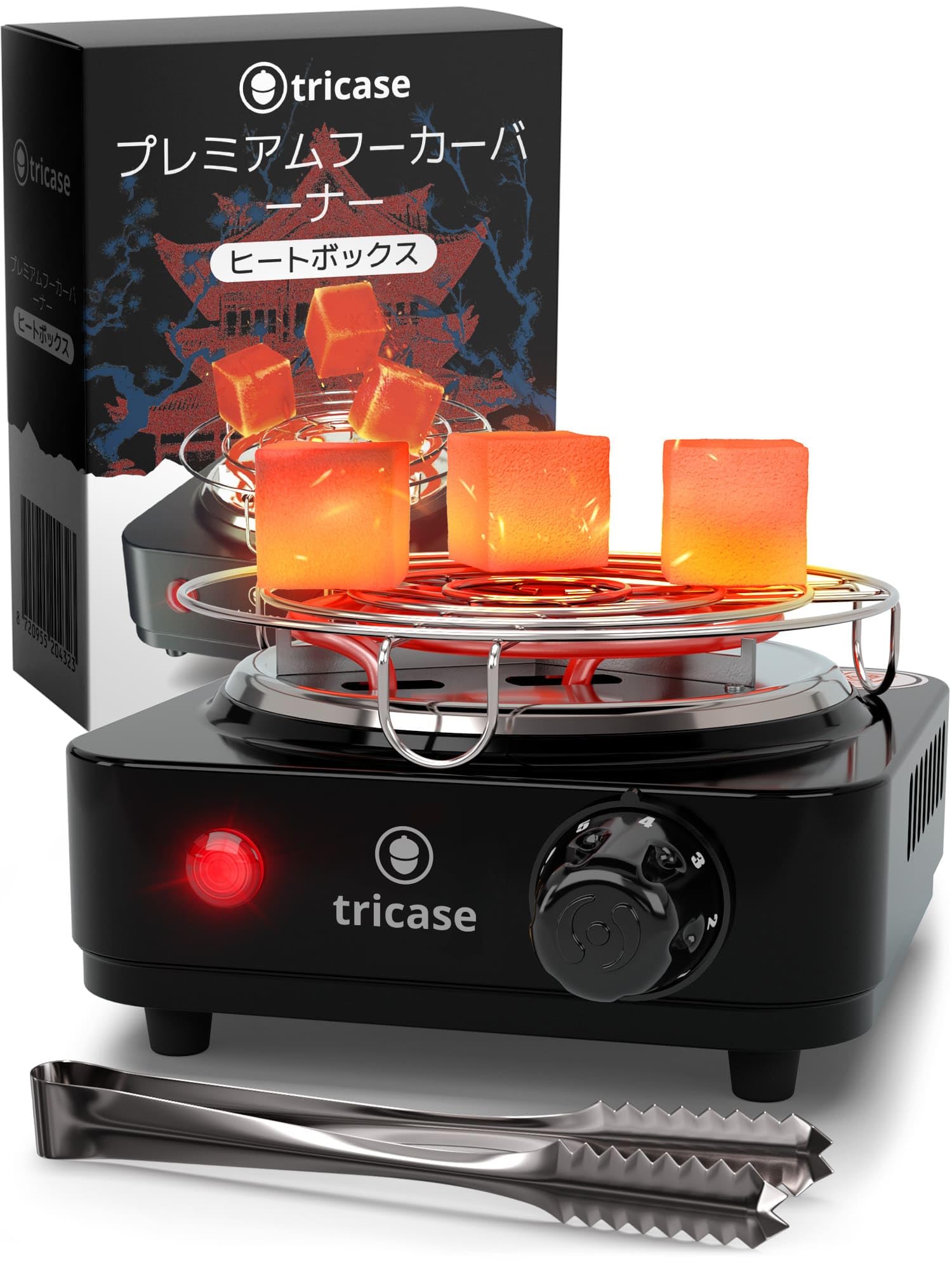 Amazon.co.jp: シーシャ コンロ 500W速熱グリッド付8分着火 シーシャ