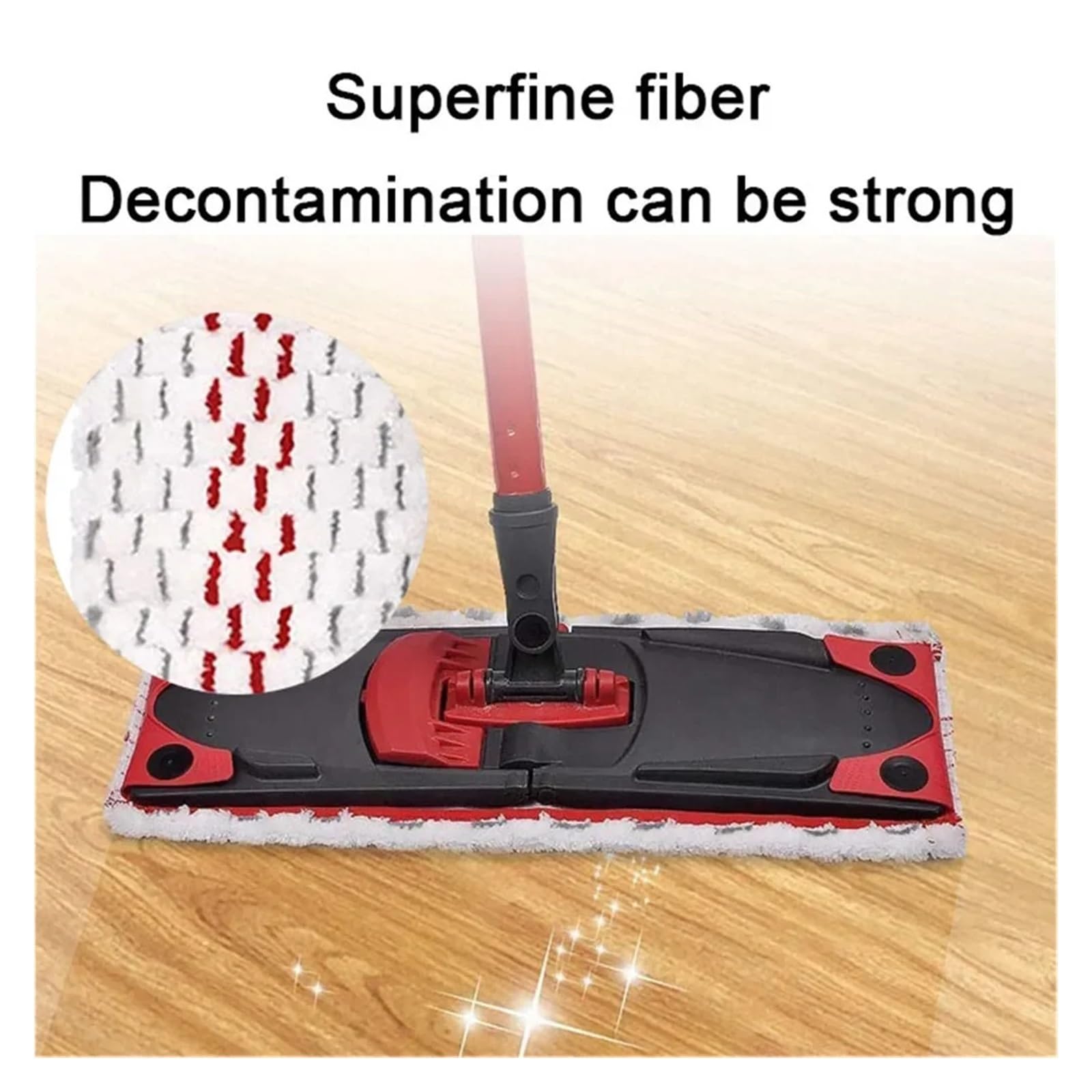 Cuscinetti for mocio in microfibra, ricambio riutilizzabile for panno piatto, lavabile in lavatrice ad asciugatura rapida(White)