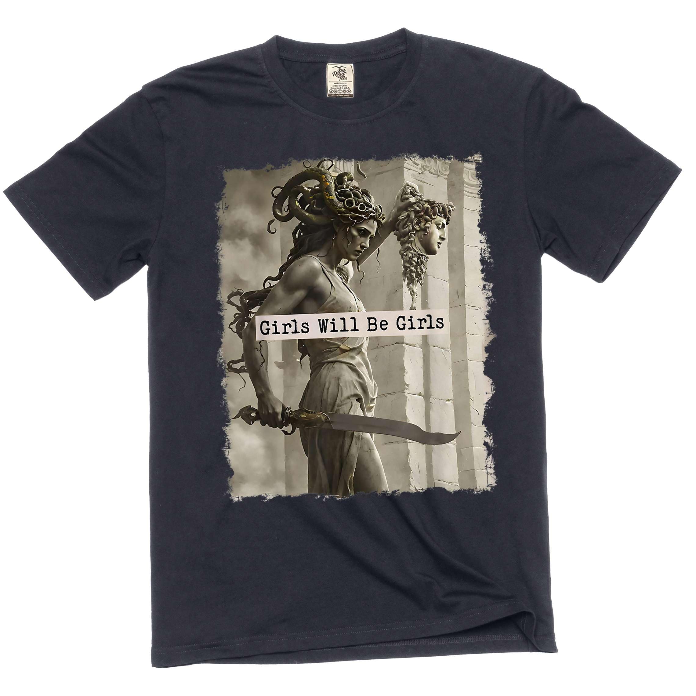 Girls Will Be Girls Medusa feminist t-shirt