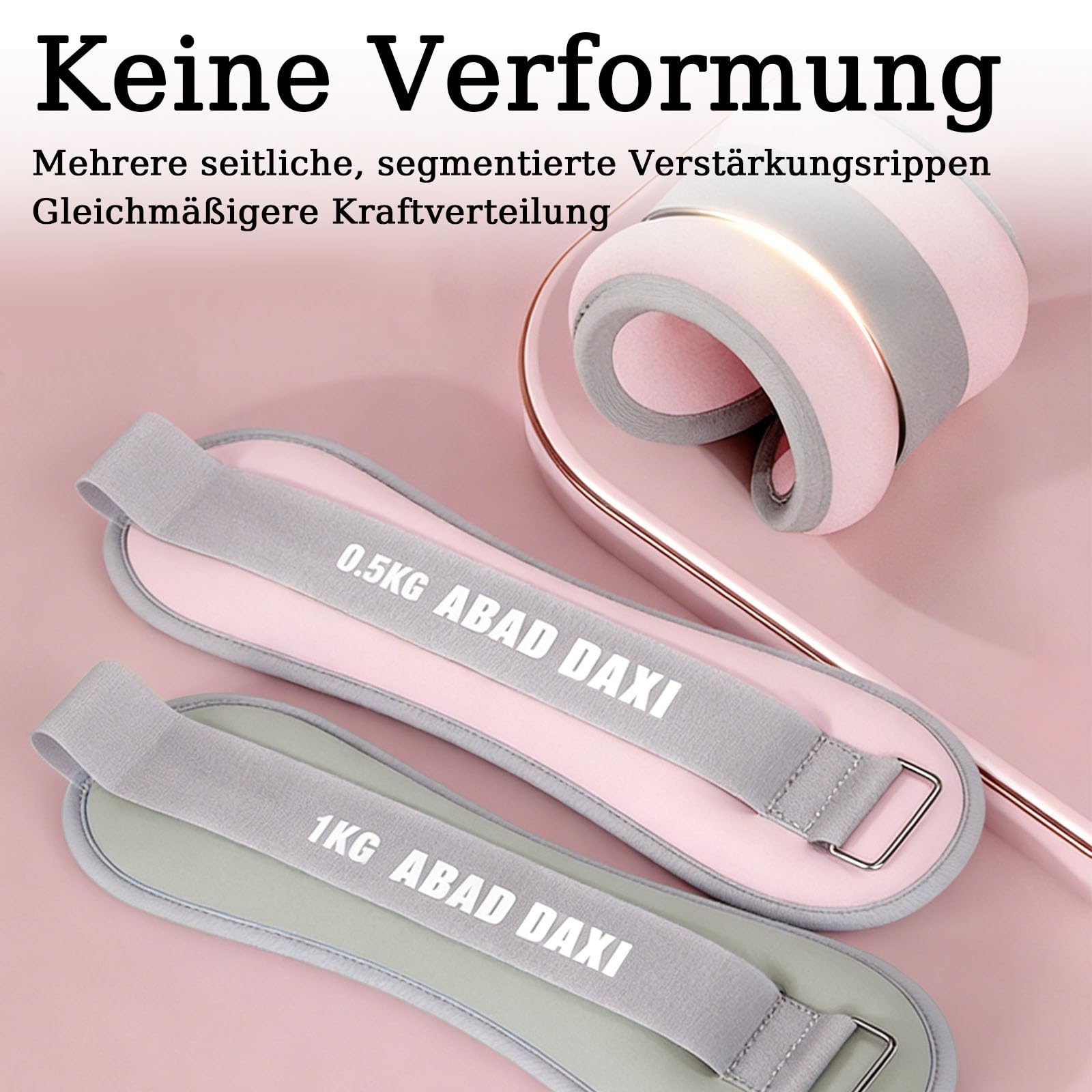 Gewichtsmanschetten, Handgelenkgewichtsmanschetten, 2er Set Verstellbare WeightsHandgelenk Gewichte, Gewichte für Beine und Arme, für Pilates, Yoga, Joggen