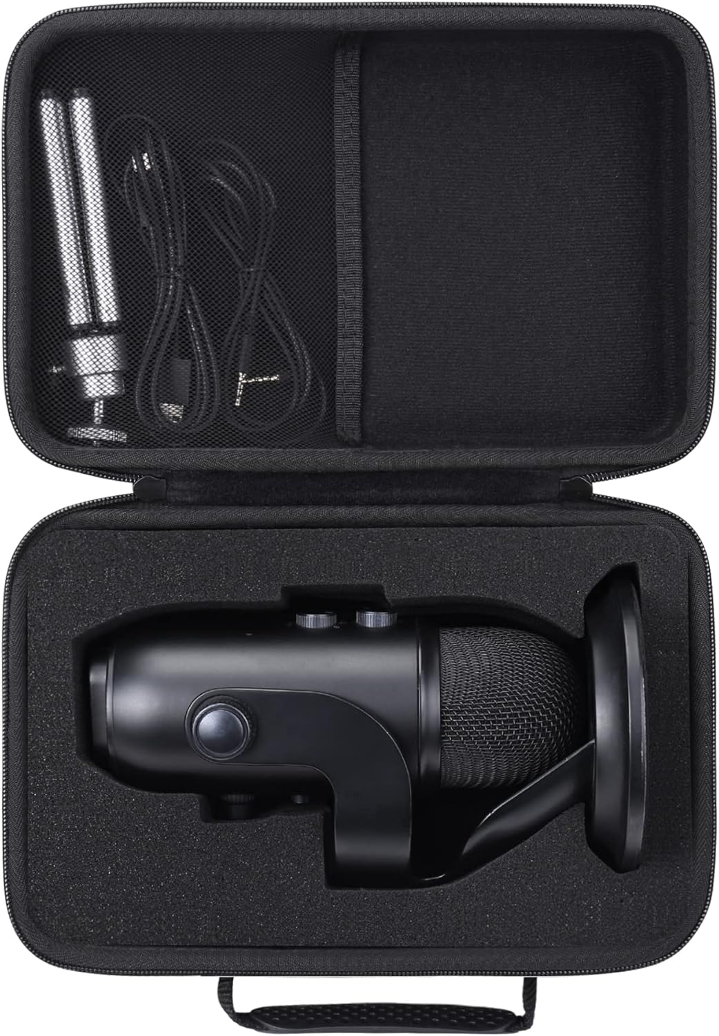 khanka Hard Travel Case Replacement for Logitech for Creators Blue Yeti USB Microphone/Blue 1967 Yeti Pro USB Condenser Microphone, Case Only