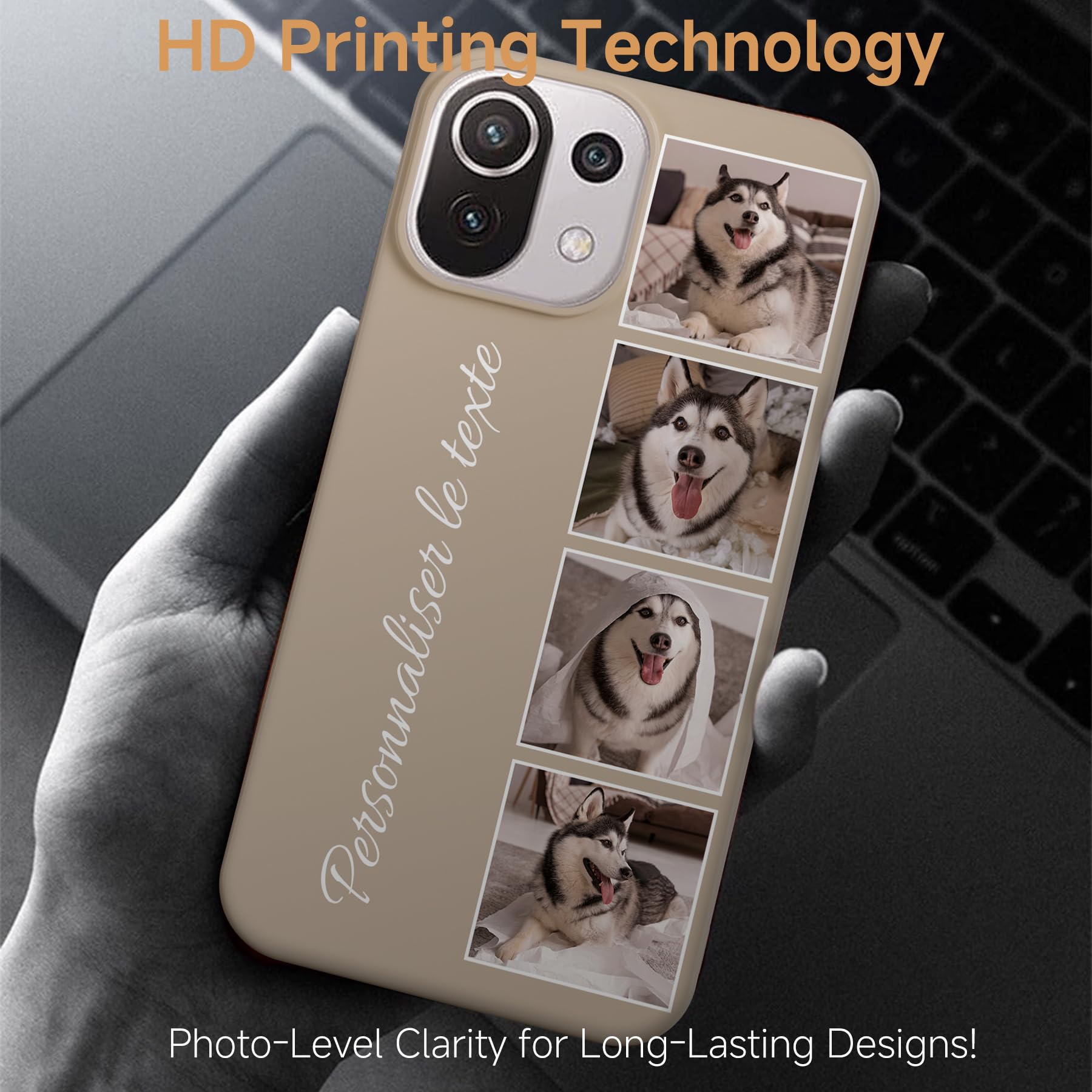 KARTXITAI Cover Personalizzata Compatibile con XIAOMI REDMI 15 5G con Foto Testi logo,Custodia Morbido TPU Gel Custom Case con Immagine,Testo Assorbimento degli Urti e Anti-Graffio -NERO KARTXITAI Cover Personalizzata Compatibile con XIAOMI REDMI 15 5G con Foto Testi logo,Custodia Morbido TPU Gel Custom Case con Immagine,Testo Assorbimento degli Urti e Anti-Graffio -NERO