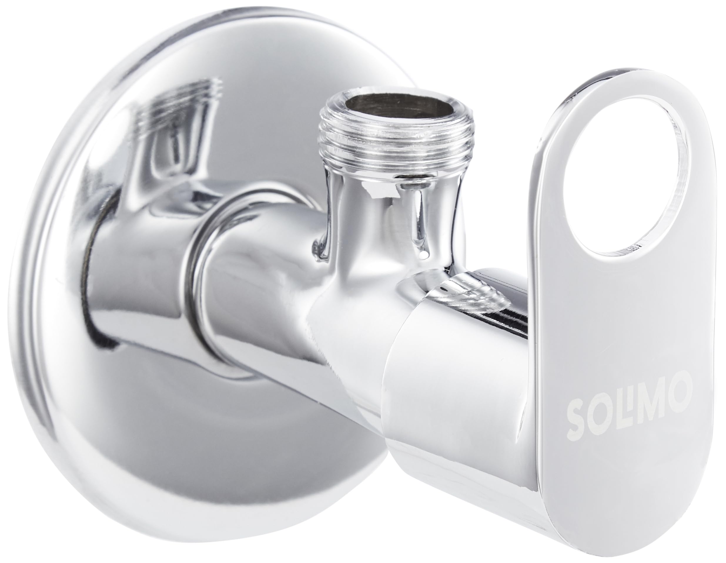 Amazon Brand - Solimo Aquaflex Angle Cock/Valve for Bathroom/Kitchen with Wall Flange, Durable, Elegant Design (Brass, Chrome Finish) (B0C5XSQBJT) Amazon Price History, Amazon Price Tracker