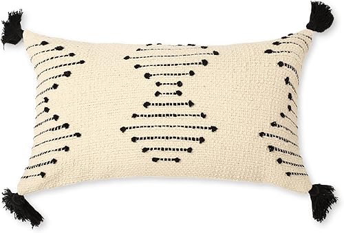 Vista 170 de REDEARTH Fundas de cojín decorativas con textura bohemia – Juego de fundas decorativas de granja tejidas lumbares para sofá, cama, silla, comedor