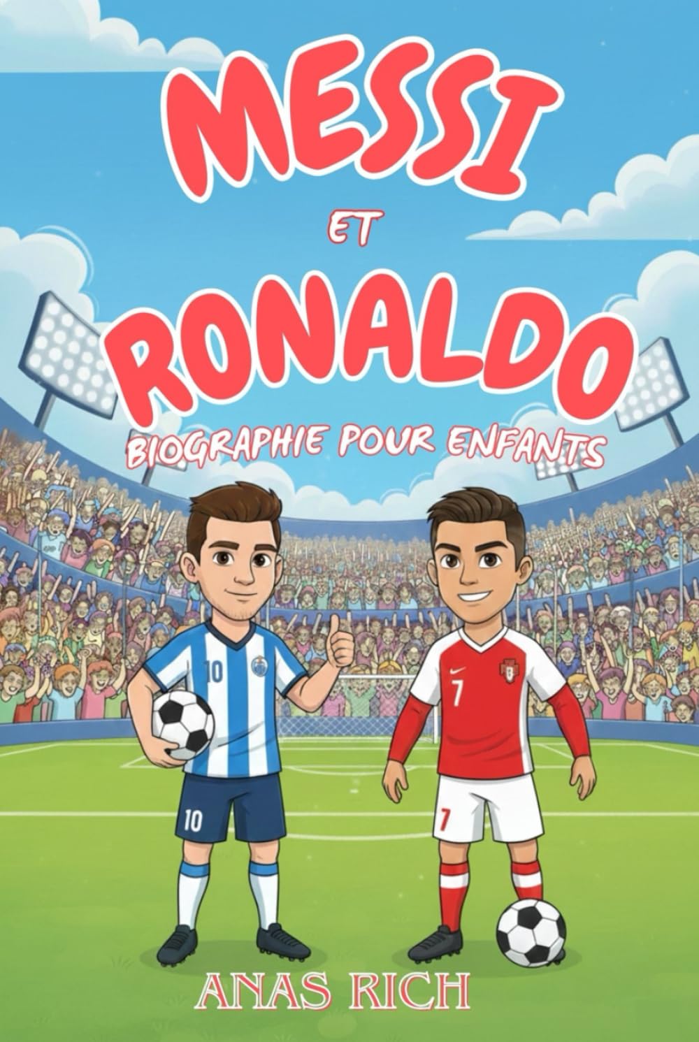 MESSI ET RONALDO BIOGRAPHIE POUR ENFANTS: Une histoire inspirante de deux légendes du football mondial