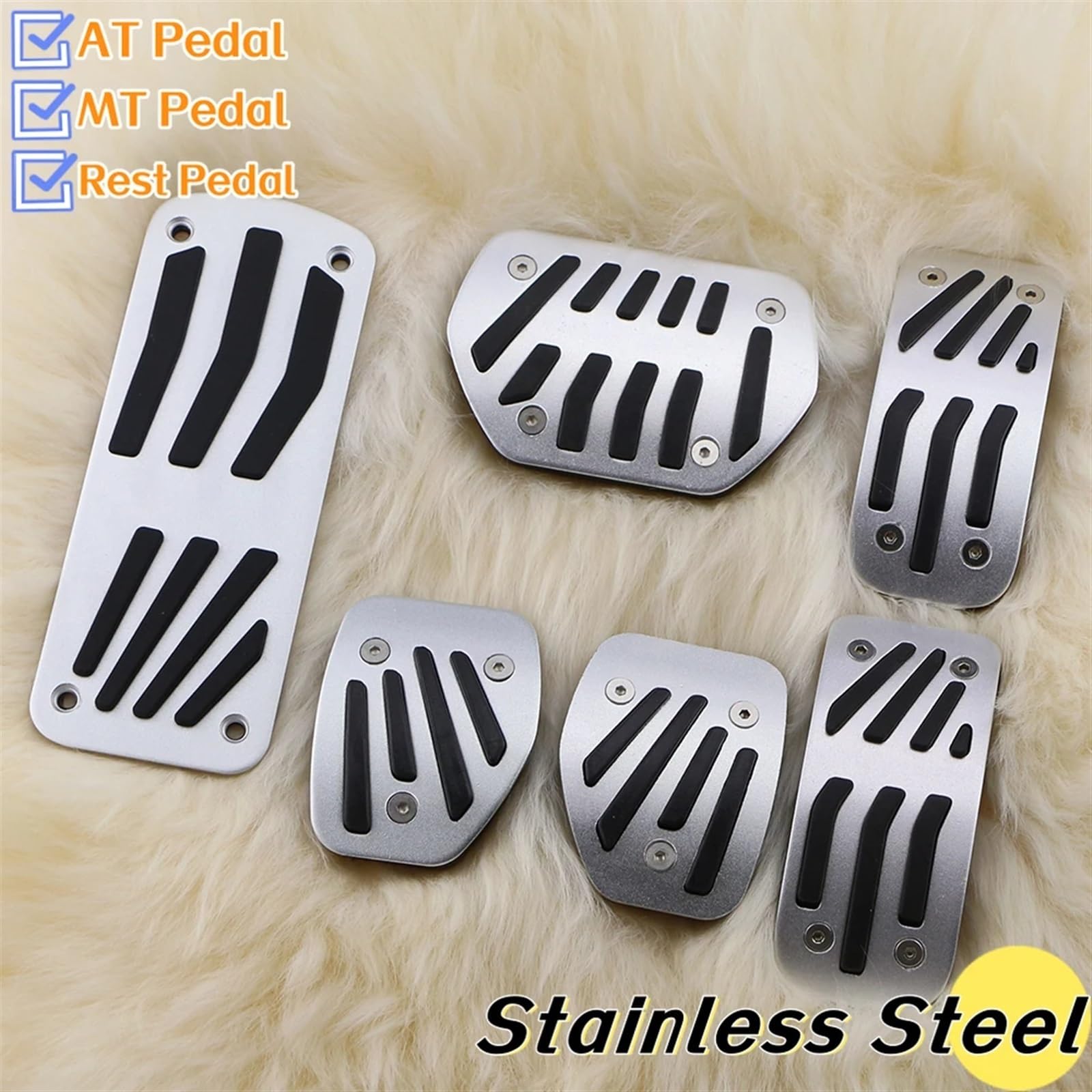 Pedalkappen Für Peugeot 207 307 208 308 - Edelstahl Pedal Cover Schaltung & Automatik