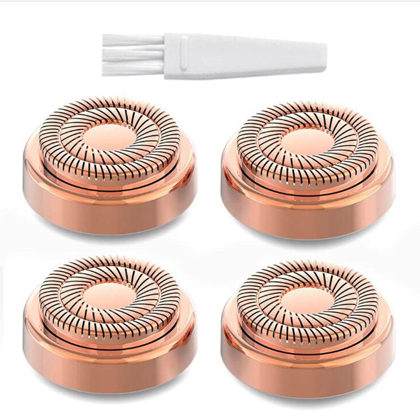 enakshi 4x 18k goldplated replacement heads for facial hair remover generation 2 (women's shavers)