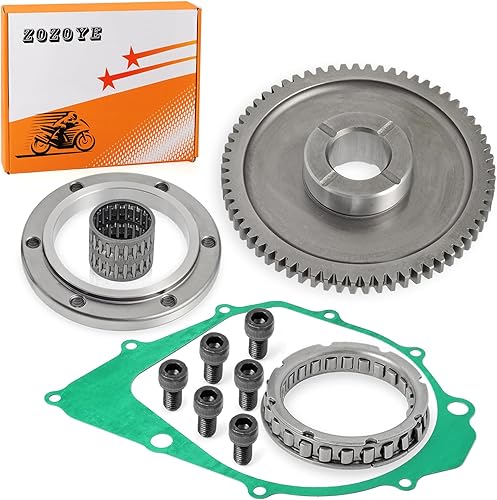 Kit de embrague de arranque rodamiento unidireccional + engranaje y junta para Yamaha 350 Raptor Warrior Big Bear Moto 4 YFM 350 1987-2014