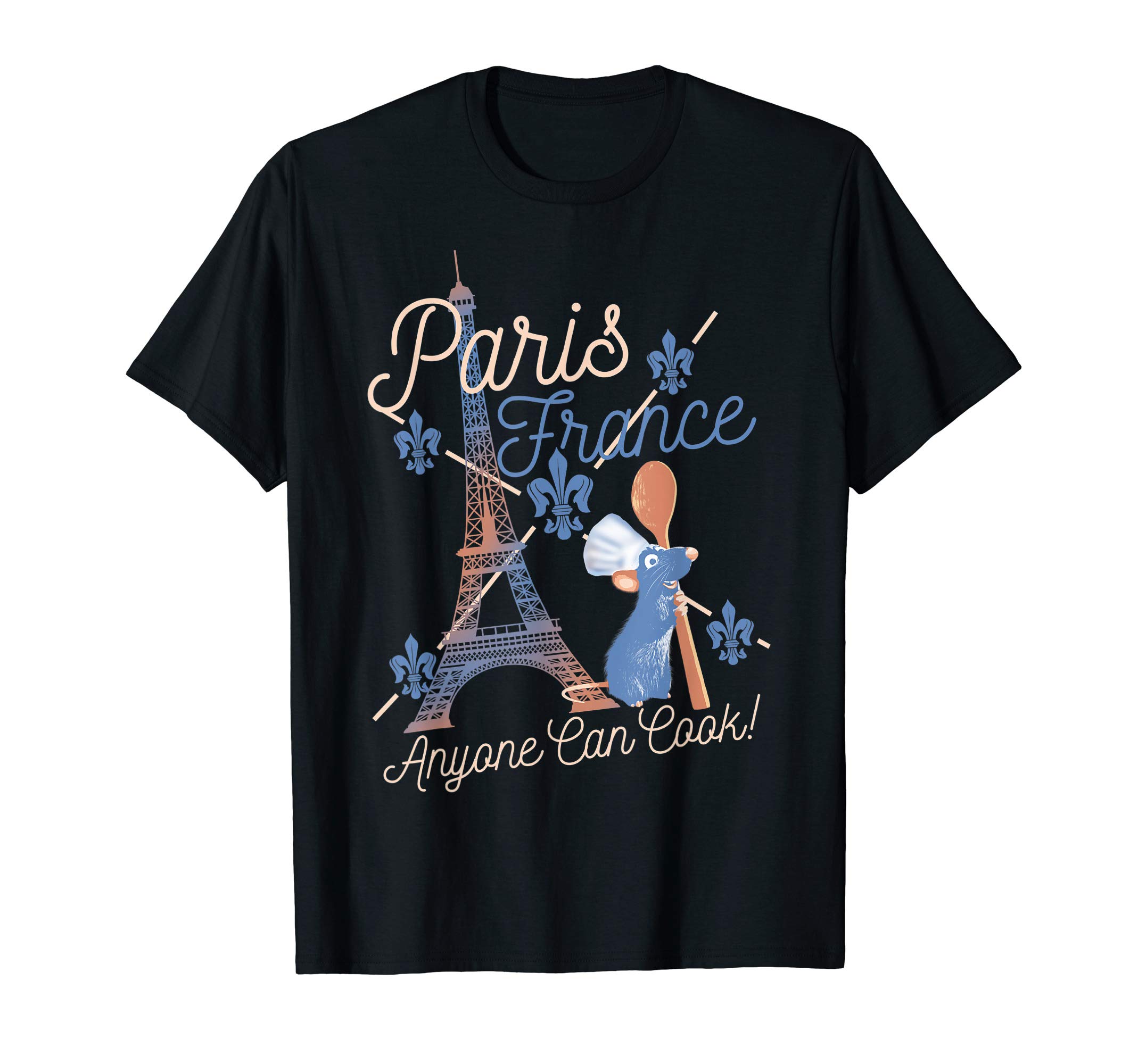 Pixar Ratatouille Remy Paris France Poster T-Shirt Small