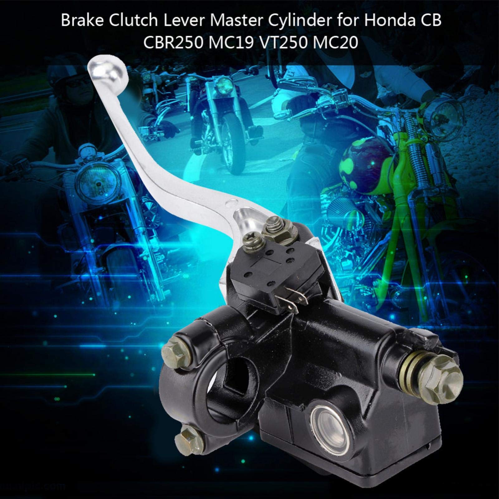 Cilindro principale della leva della frizione del freno anteriore del moto da 7/8 ", gruppo pompa del freno a disco del moto da 22 mm adatto per pompa superiore del freno anteriore Honda