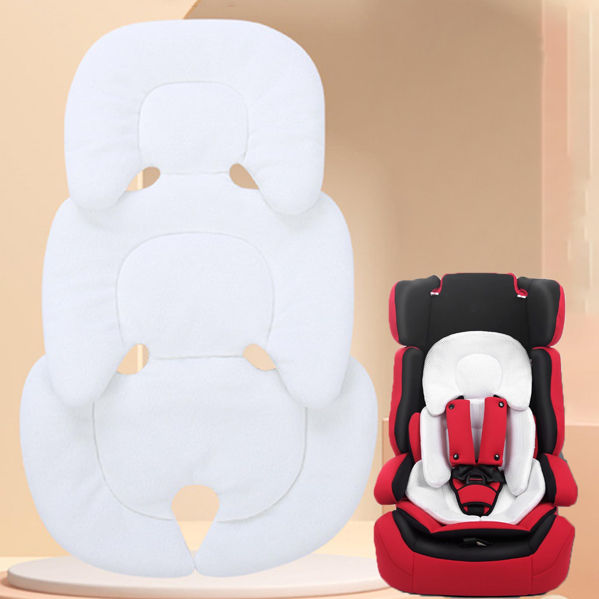Pad Inserto Seggiolino Auto Per Bambini, Doppia Facciamorbido Cuscino Per Passeggino Per Ragazzi e Ragazze, Imbottitura Per Seggiolino Auto, Passeggino, Pieghevole Estensibile Seggiolone