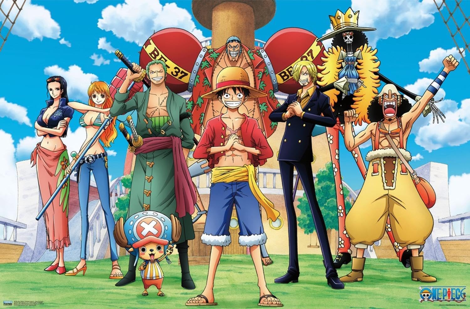 Amazon.com: One Piece: Fishman Island - Crew On Deck Wall Poster