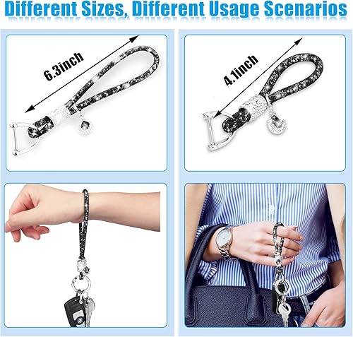 Miniatura 5 de Yiflin Cute Car keychain for Women, Crystal Keychain AccessoriesBling Wrist Lanyard for Keys, Car key