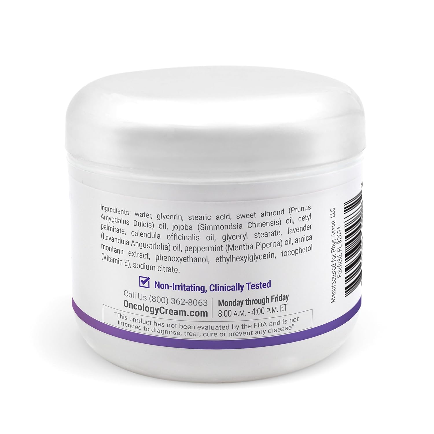 PhysAssist - Comfort kit for Chemo & Radio Patient The Gift of Love, Faith & Support. Standard Size 2-4 oz face and body cream plus lip balm & aromatheraphy inhaler. (STANDARD SIZE 4 OZ)