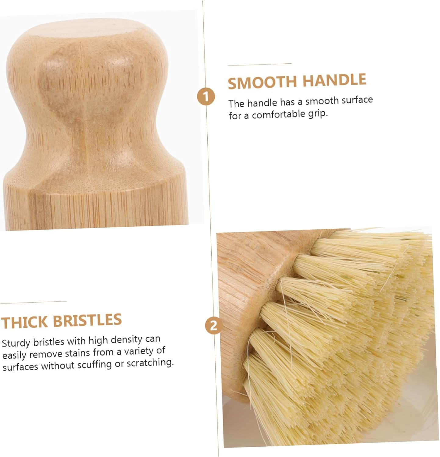 Small Cleaning Brush Set Dishwashing Brush with Handle Pot Set for Kitchen Dishes Scrub