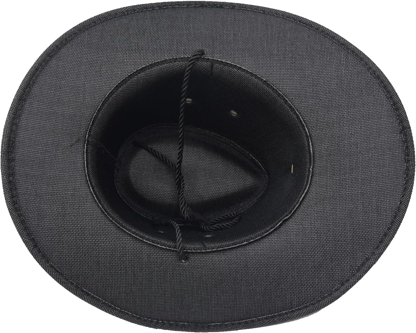 Cowboy Hat Wide Brim Travel Cap Western Cowgirl Hat Outdoor Sun Protect with Badge - Image 7