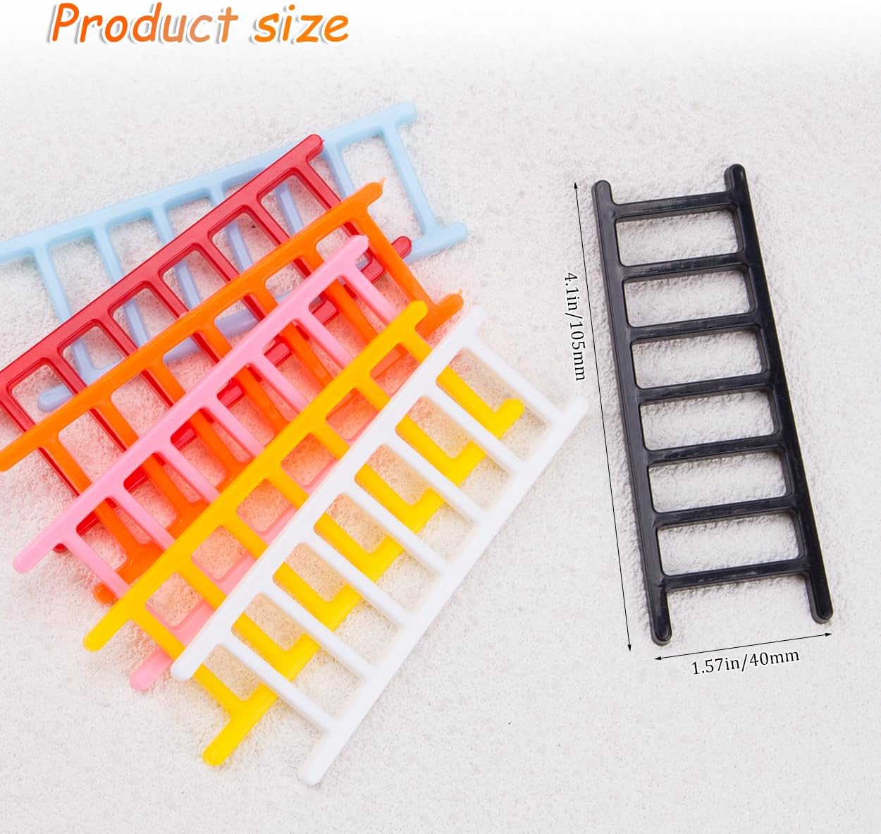 14Pcs Colorful Mini Ladders Set for Craft and Decoration Plastic Miniature Ladders for Cake Toppers Dessert Fairy Gardens Baking Decor