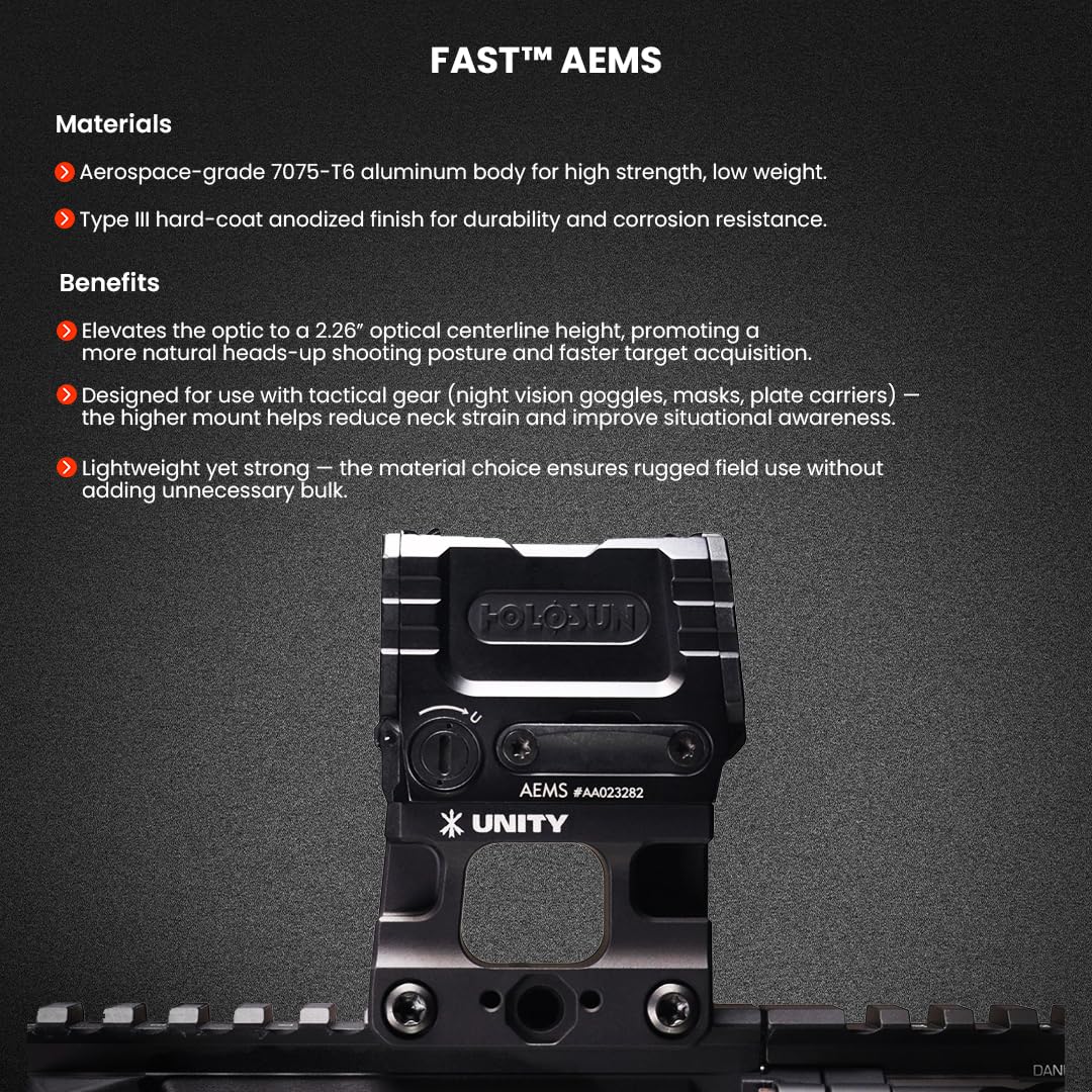 Amazon.co.jp: UNITY FAST AEMS マウント 2.26インチ ハイマウント