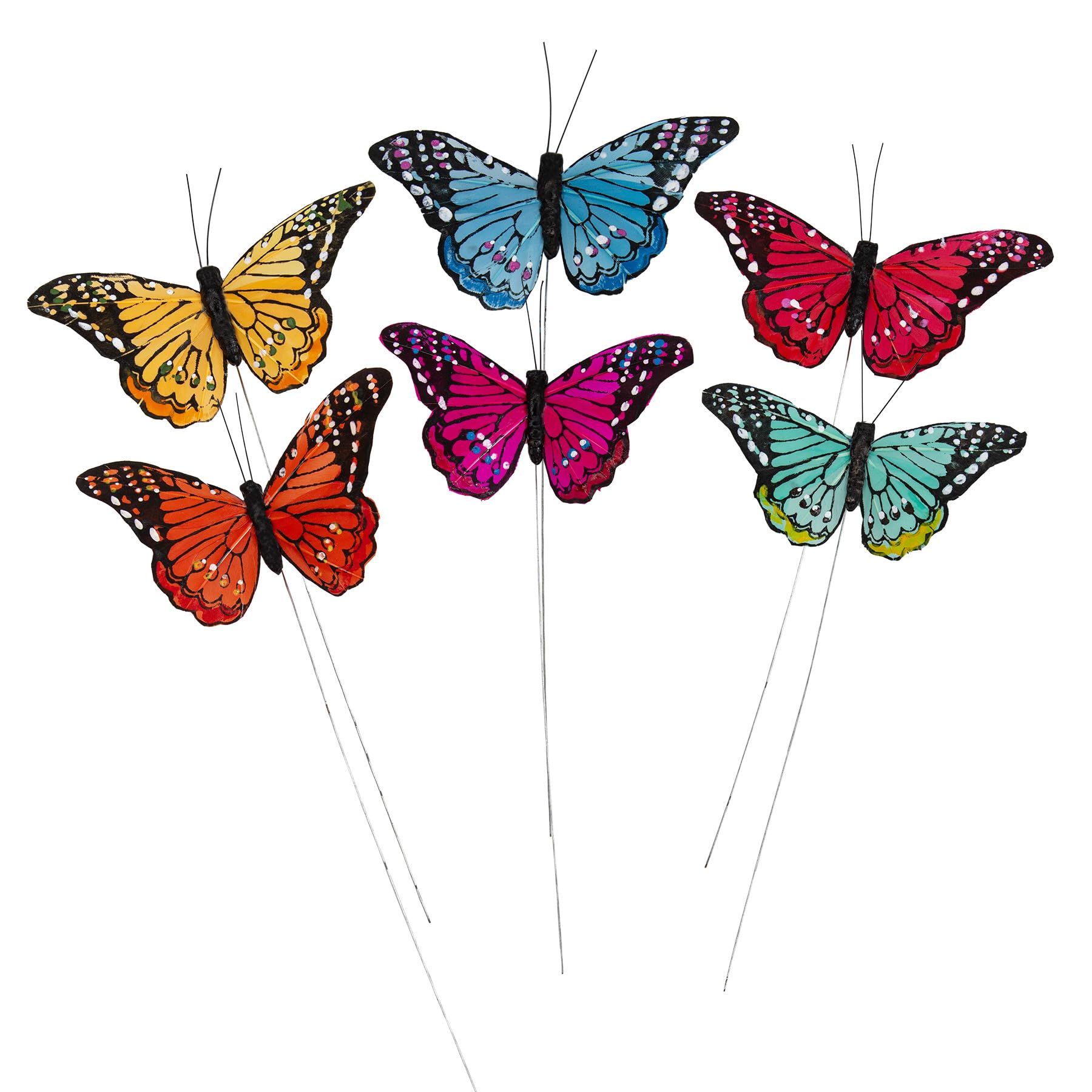 Mariposas con alambre para decorar plantas sin marchitarse nunca