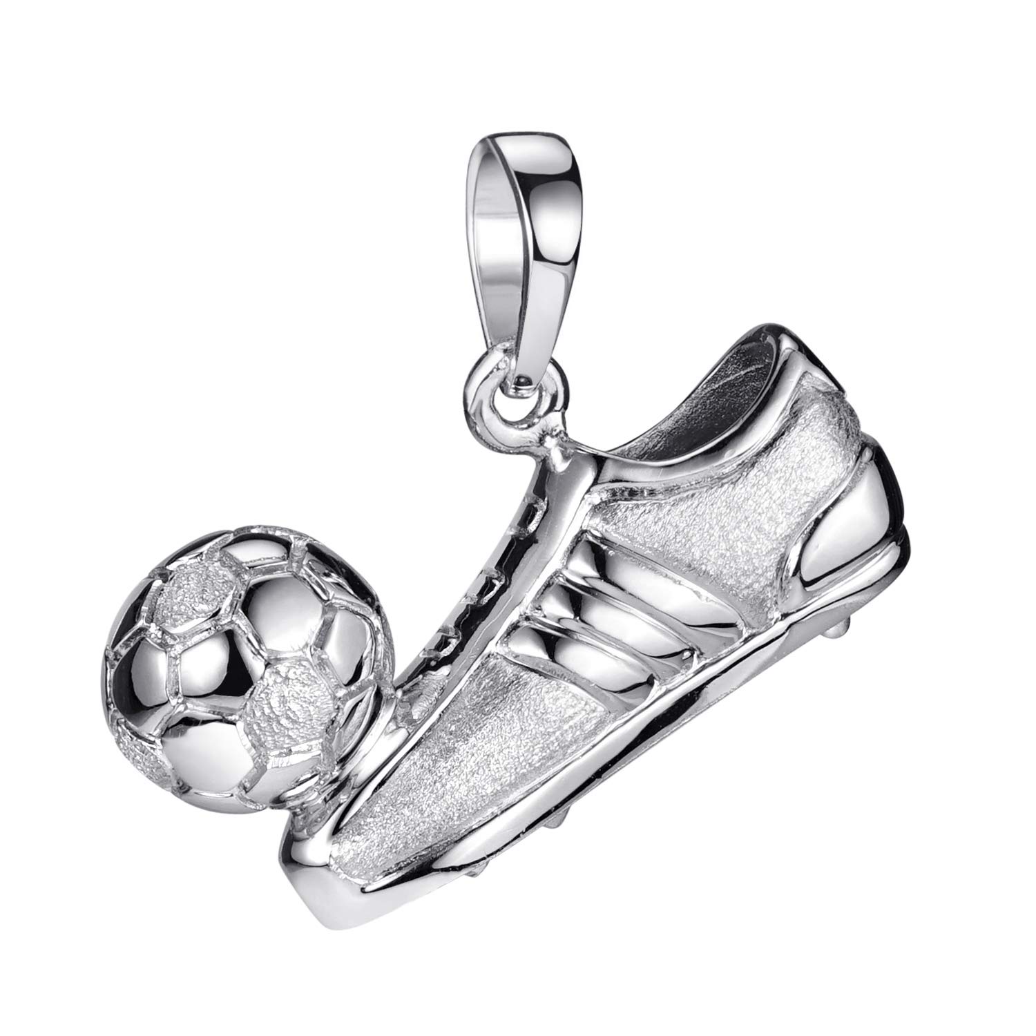 MATERIA, ciondolo a forma di scarpetta da calcio con palla, in argento Sterling 925, in astuccio, KA-70