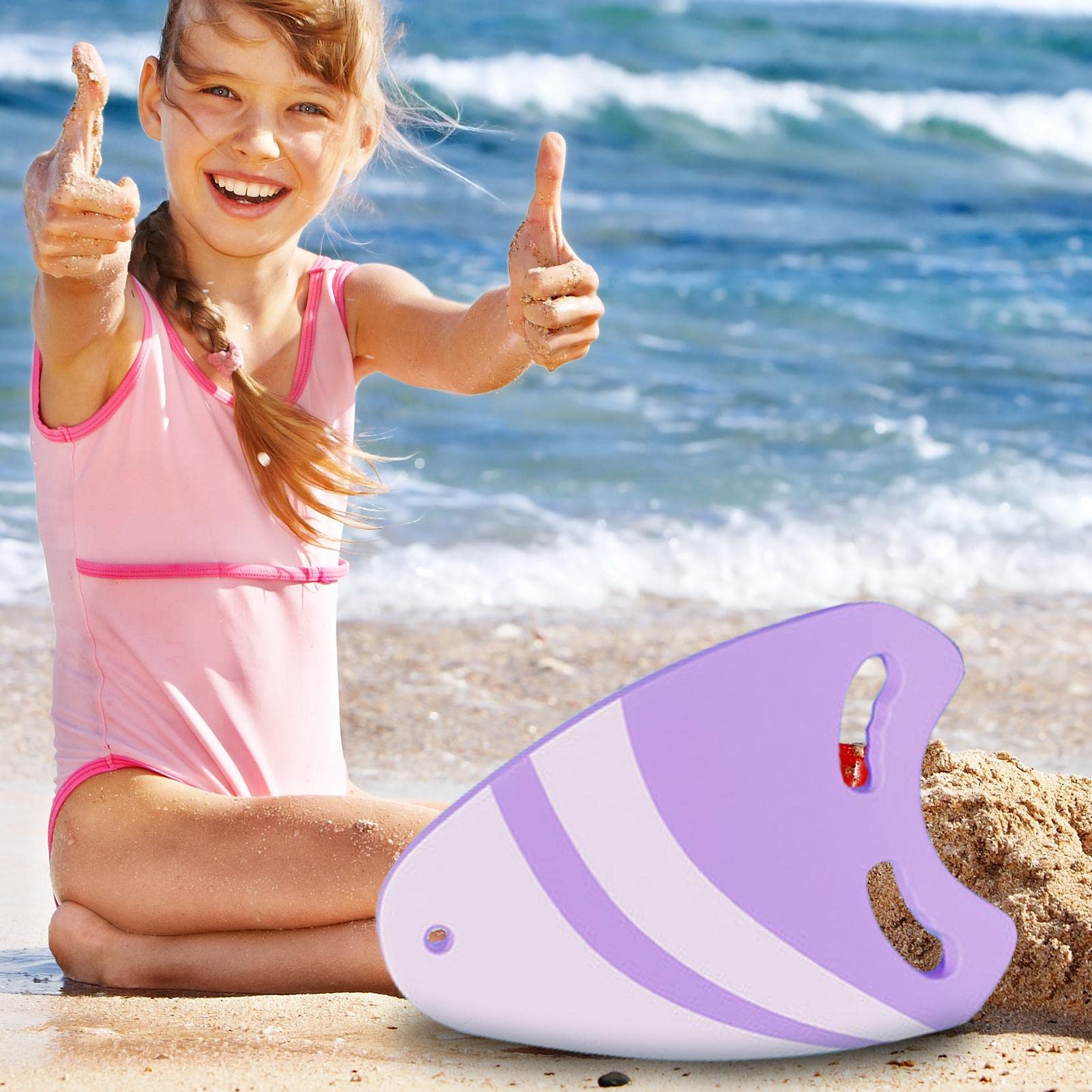 Tavoletta Da Nuoto In EVA, Galleggiante Per Allenamento, 44x29x3,5 Cm, Senza Gonfiaggio, Per Bambini E Adulti, Piscina E Spiaggia