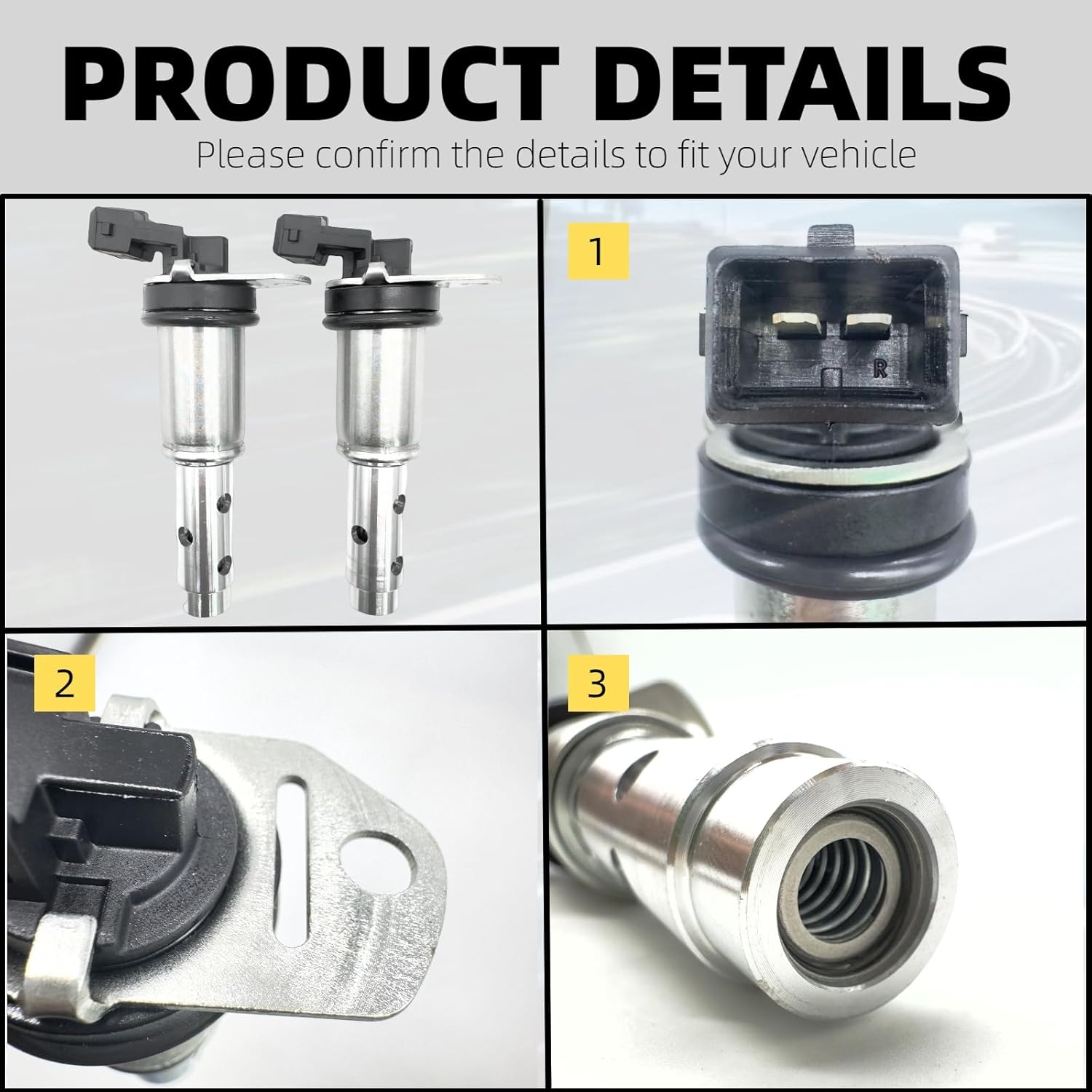 Engine Variable Valve Timing Solenoid VVT 2-pc Intake Exhaust Compatible with X5 X3 Z4 X6 1 SERIES M 128I 135I 325XI XDRIVE 328XI 330XI 335IS 335XI 525XI XDRIVE 528XI 530XI 11367585425 11367516293