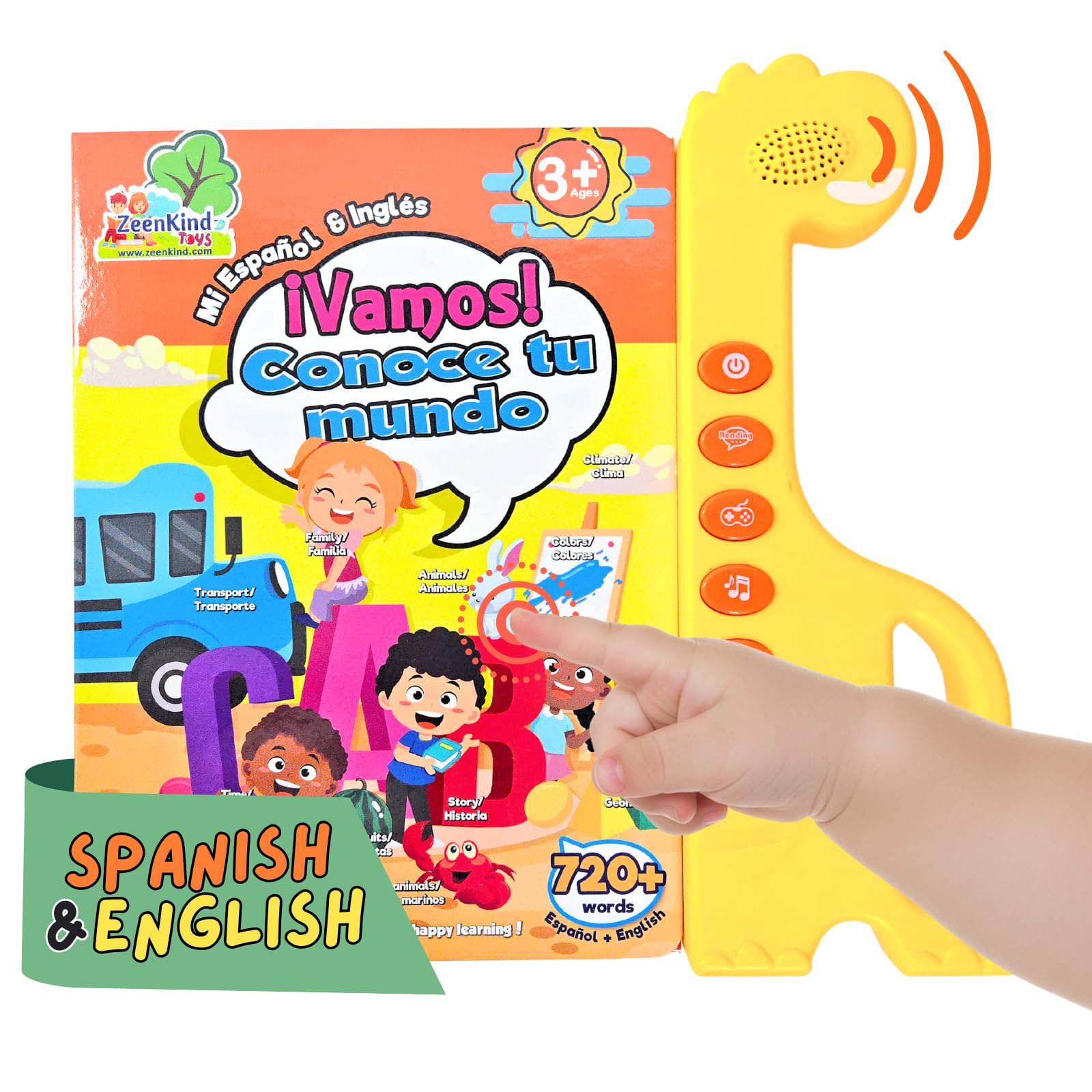 絵本・児童書 literacy links plus Amazon.com: ZEENKIND Spanish English Sound Book for Kids 2 3 4 5
