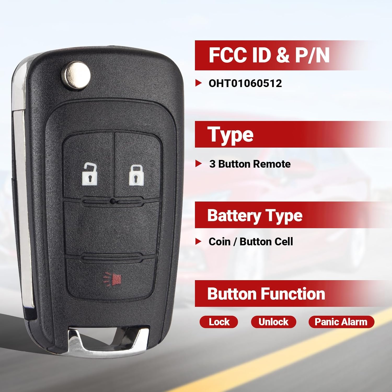 KEY CUT + Flip Remote Key For Chevrolet Cruze 2016 - 2019 - Foto 6