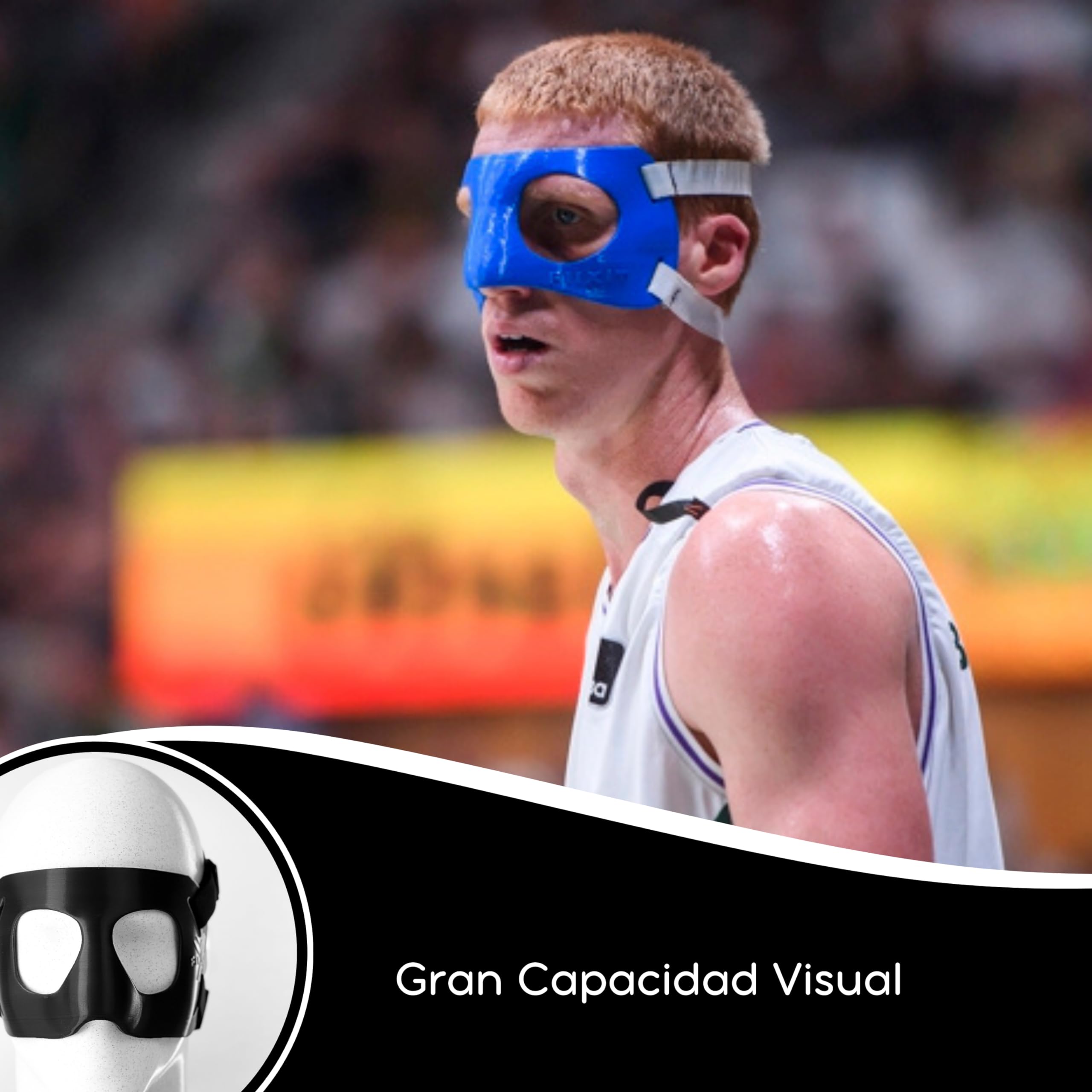 Máscara Protección de Nariz 3D Deportiva Facial Protectora para fútbol, Baloncesto, Voleibol