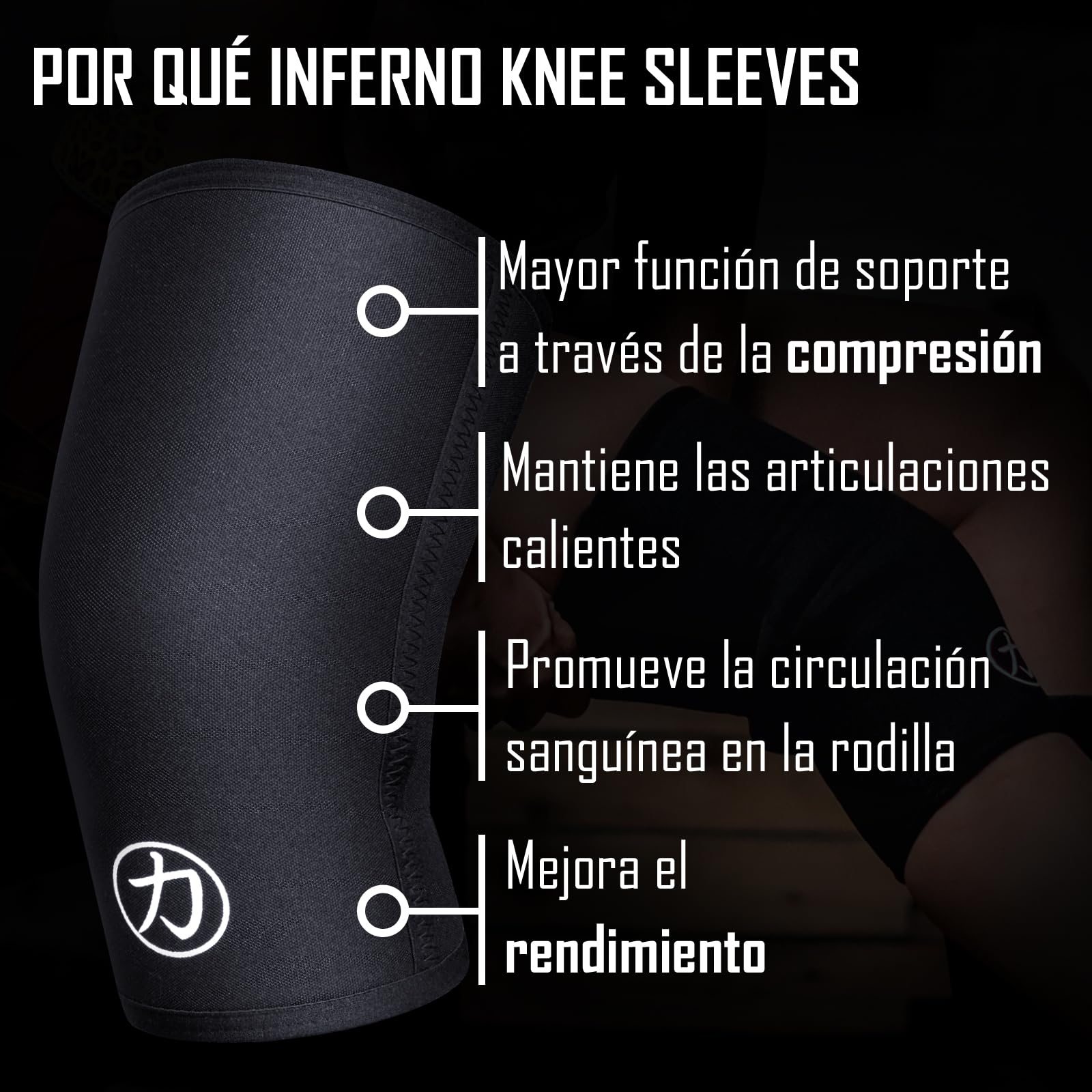 Strength Shop Rodilleras Neopreno 7mm Certificada IPF para Mujeres y Hombres, Rodilleras Crossfit ultraresistentes, Rodilleras Gym Ideales para Powerlifting, Halterofilia y más