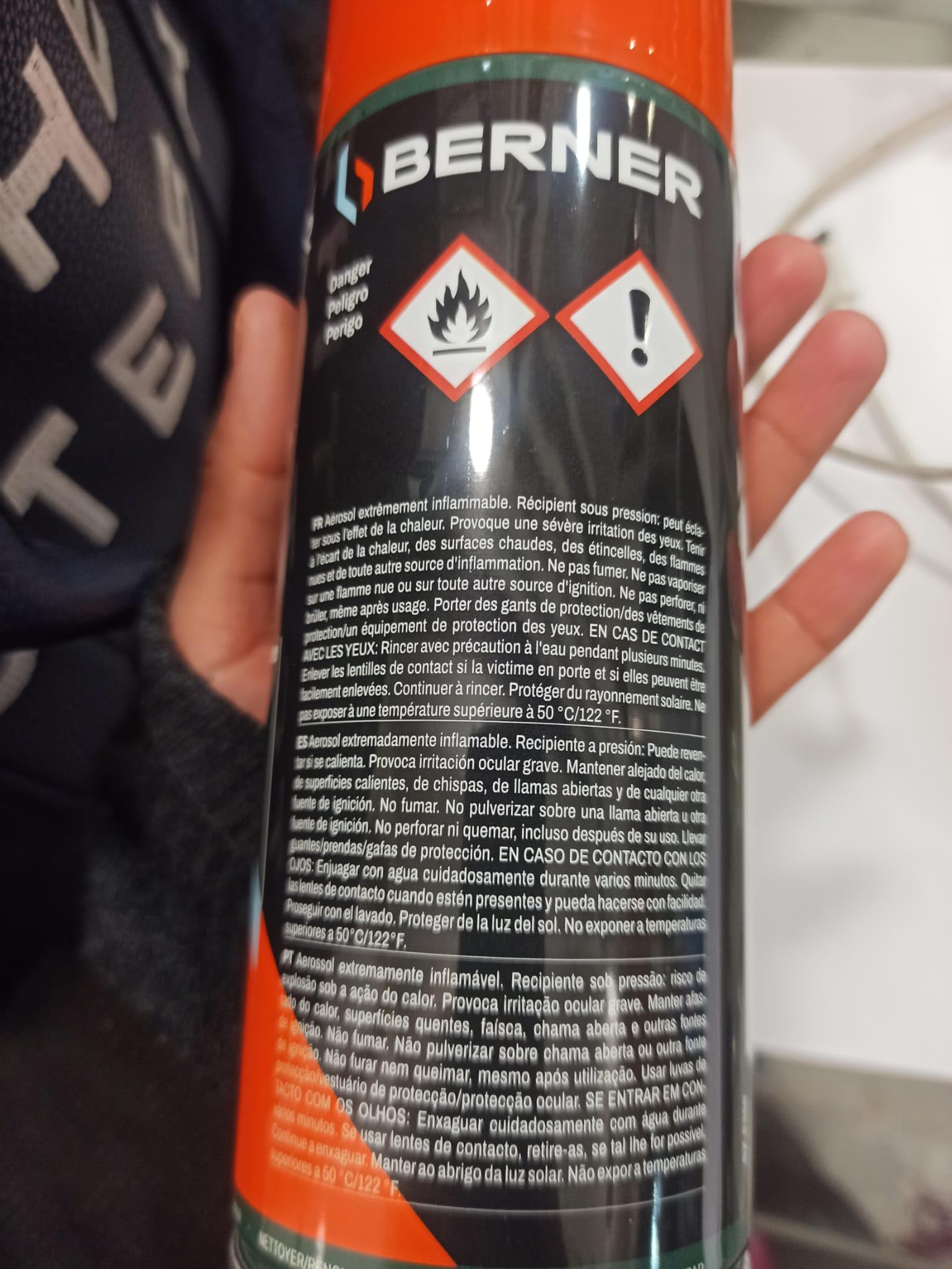 Spray aérosol nettoyant Alu/PVC BERNER