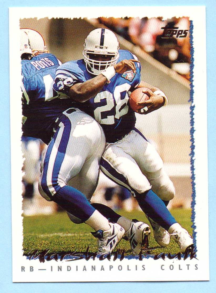 Amazon.com: Marshall Faulk 1995 Topps Football Card #307
