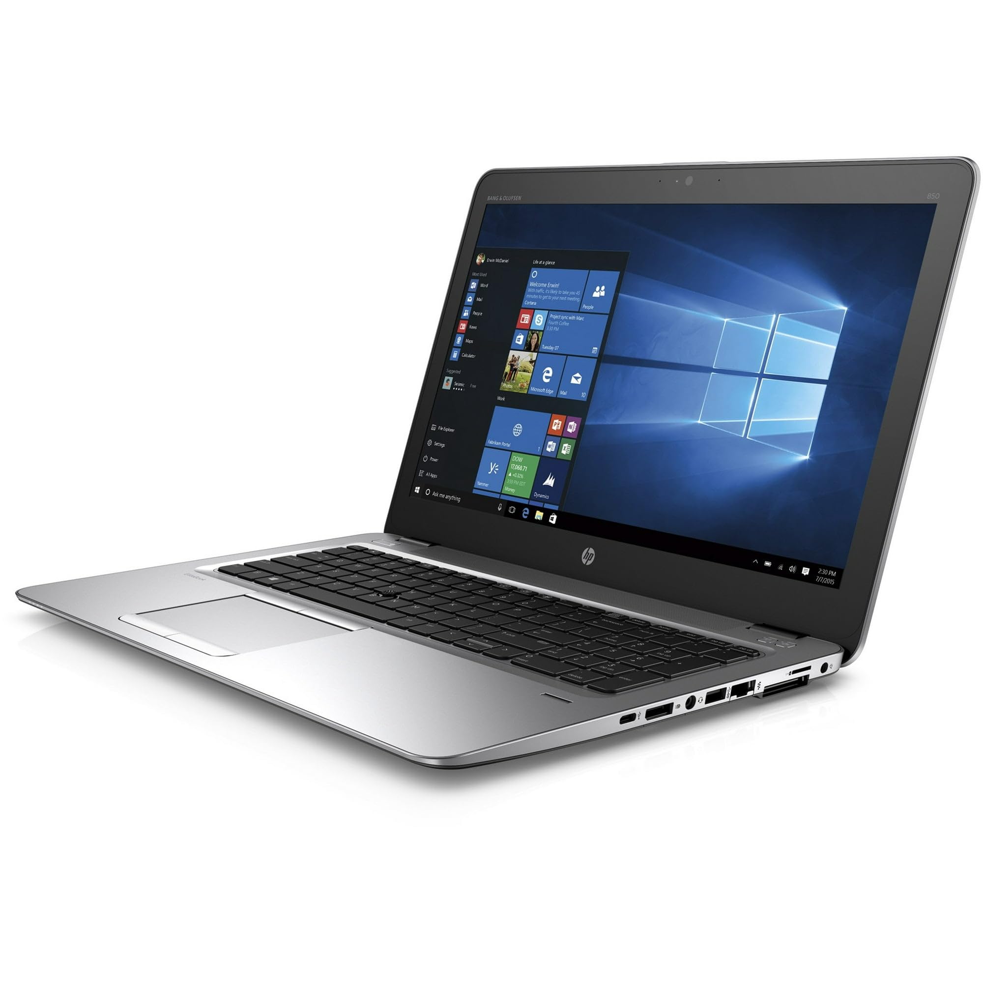 HP Elitebook 850 G3 Ordinateur Portable Professionnel, HD 15,6", Intel Core i5-6300U, 16 Go de RAM, 512 Go SSD, Clavier QWERTY, Windows 11 Pro (Reconditionné)