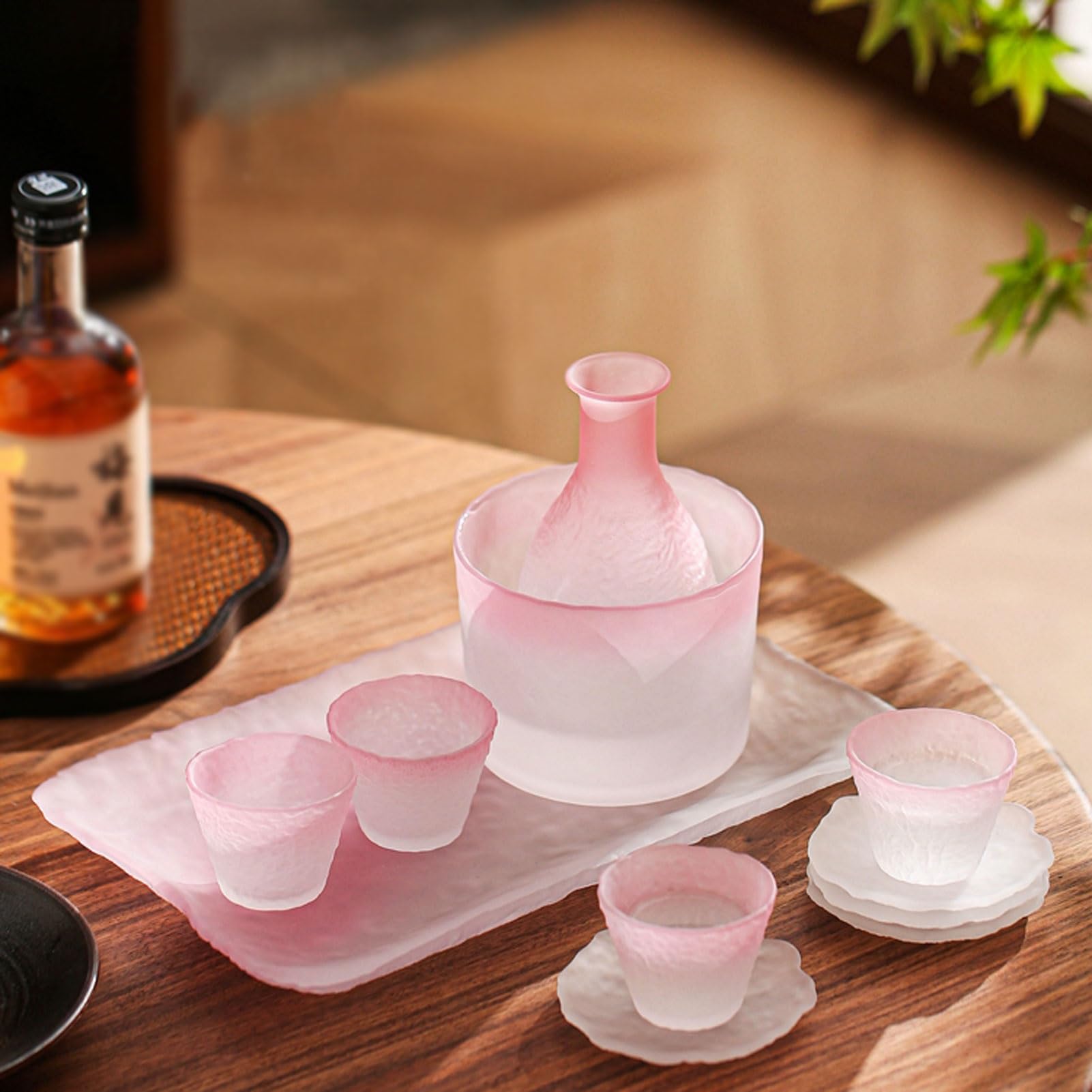 Amazon.co.jp: Outautoer 酒器セット 徳利 おちょこ 刺身 寿司用盛り台